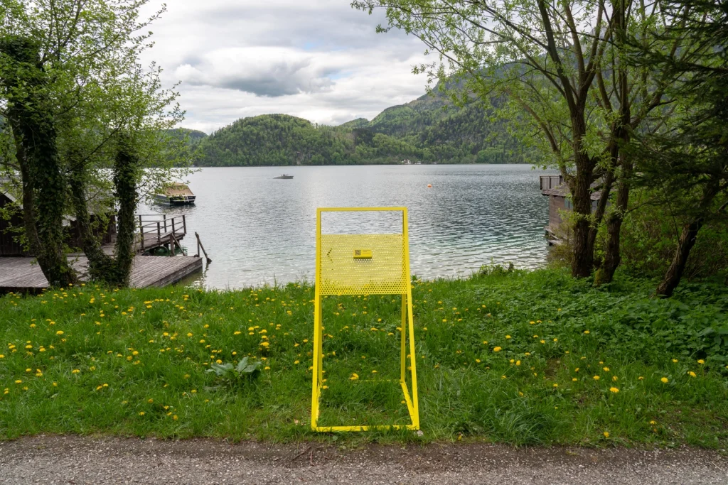 The Golden Pixel Cooperative, Installationsansichten „Techno Scapes”, Mobile Kino-Installation, St. Gilgen, 2021, Fotos: Lisa Truttmann