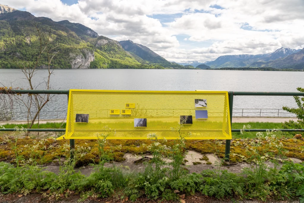 The Golden Pixel Cooperative, Installationsansichten „Techno Scapes”, Mobile Kino-Installation, St. Gilgen, 2021, Fotos: Lisa Truttmann