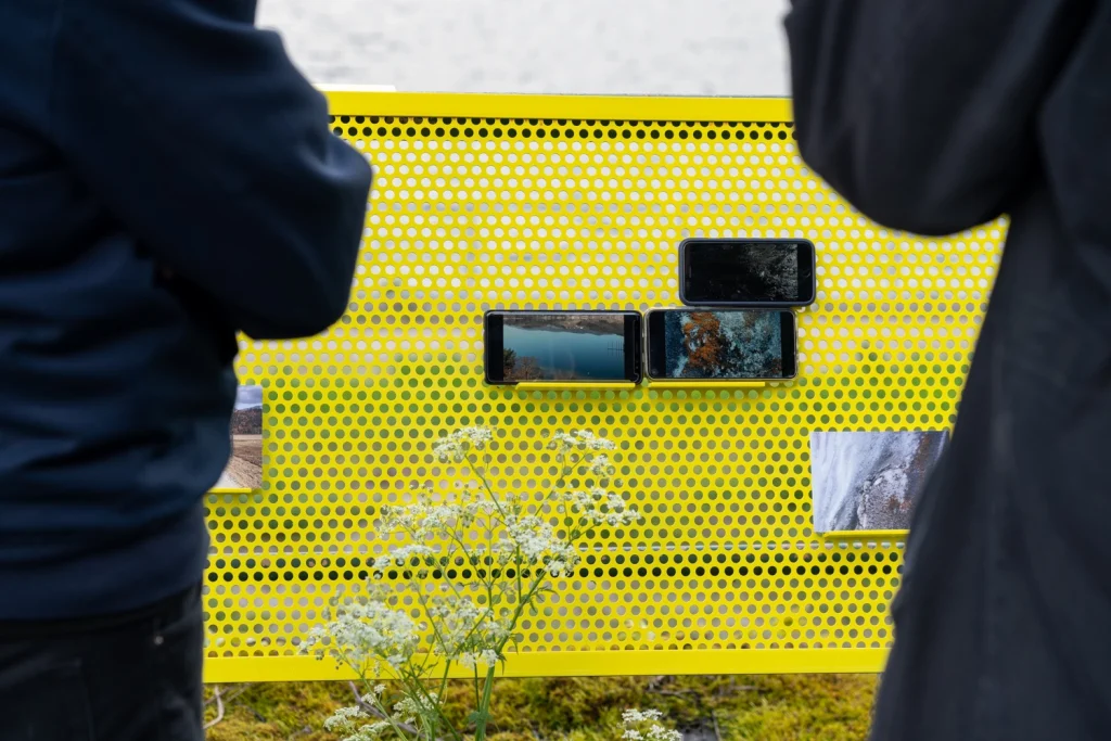 The Golden Pixel Cooperative, Installationsansichten „Techno Scapes”, Mobile Kino-Installation, St. Gilgen, 2021, Fotos: Lisa Truttmann