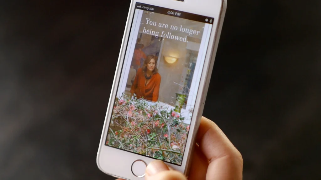 Lauren Lee McCarthy, film still from “Follower”, Photo: David Leonard, Courtesy of the artist