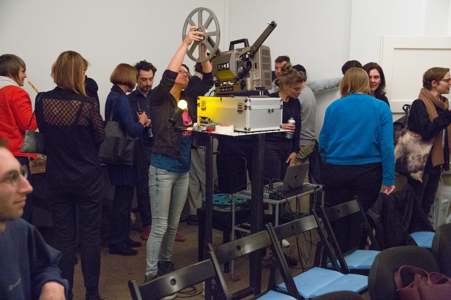 The Golden Pixel Cooperative, „Two Journeys”, Projektion Kurzfilmscreening, 2019, Foto: Claudia Sandoval Romero