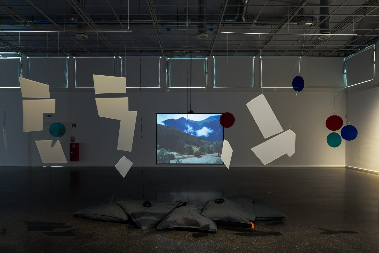 Marlies Pöschl, Installationsansicht  „Technologies of Togetherness“, Kunstverein Ludwigshafen, 2022, Foto: Marco Vedena