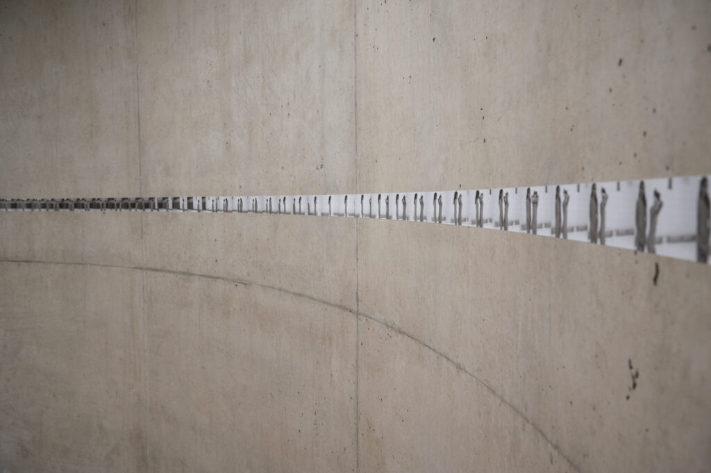 Installationsansicht, „Indizien”, Kunsthaus Graz, 2022, Nathalie Koger, Mathias Windelberg: „Stills aus einer Passage von Die Videokonferenz der Tiere”, Foto: Simona Obholzer