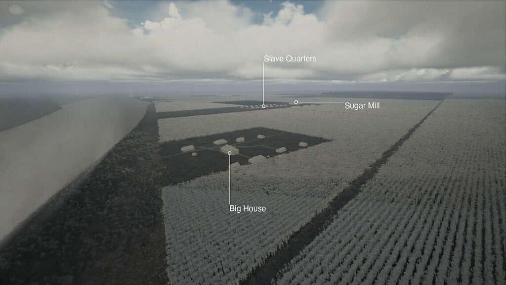 Forensic Architecture, Filmstill aus „If toxic air is a monument to slavery, how do we take it down?”, 2021