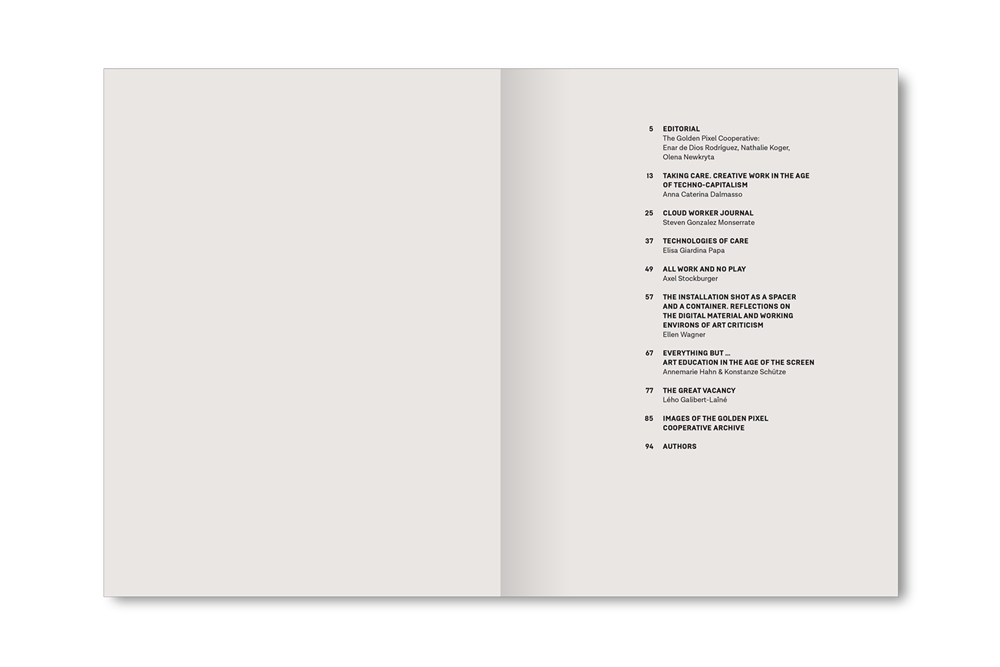 The Golden Pixel Cooperative, „You'll Never Watch Alone: The Screen as a Place of Work”, 2025, Wien: SCHLEBRÜGGE.EDITOR