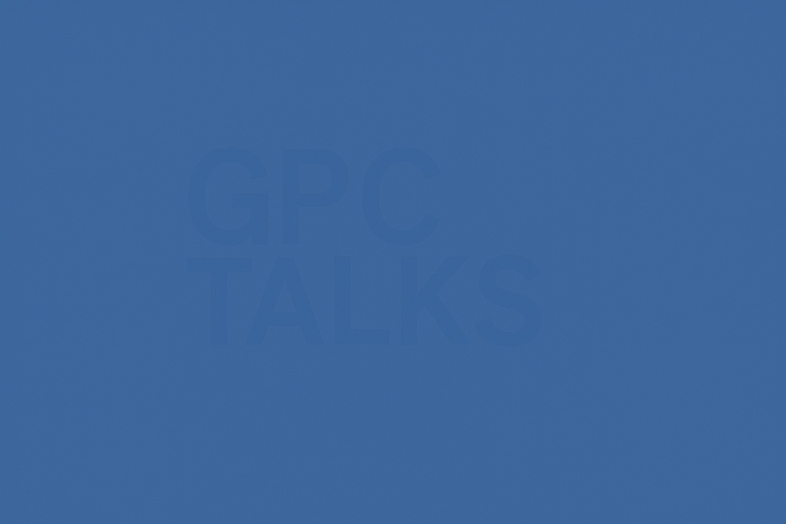 GPC Talks