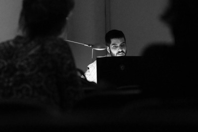 The Golden Pixel Cooperative, „Collectif Jeune Cinéma”, Screening und Vorträge, Medienwerkstatt Wien, 2012, Foto: The Golden Pixel Cooperative