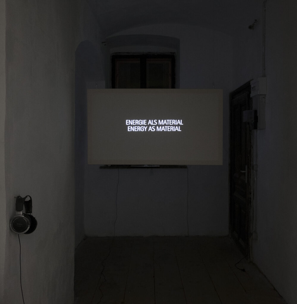 Ausstellungsansicht, „Frozen Frame / Turning Frame“, Pinacoteca, Wien, 2015. Nathalie Koger, „xx“. Foto: Thomas Ries