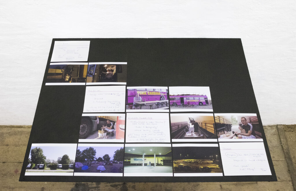 Exhibition view, “Frozen Frame / Turning Frame,” Pinacoteca, Vienna, 2015. Iris Blauensteiner, “xx.” Photo: Thomas Ries