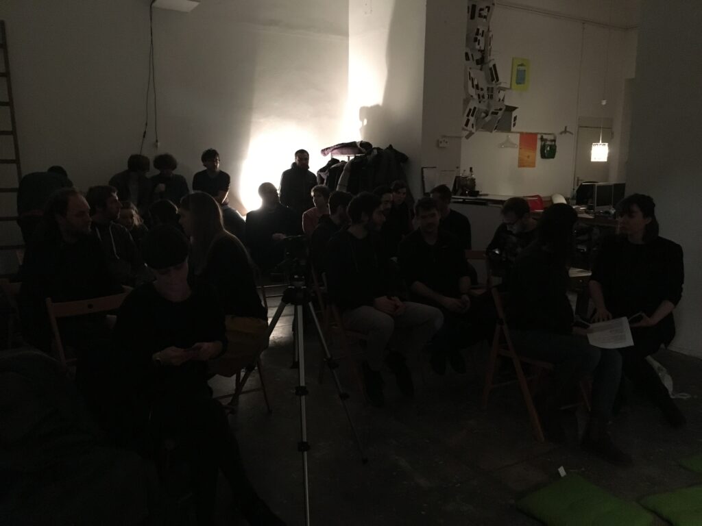 The Golden Pixel Cooperative, „bildersprechen”, Vortrage, Medienwerkstatt Wien, 2017, Foto: The Golden Pixel Cooperative