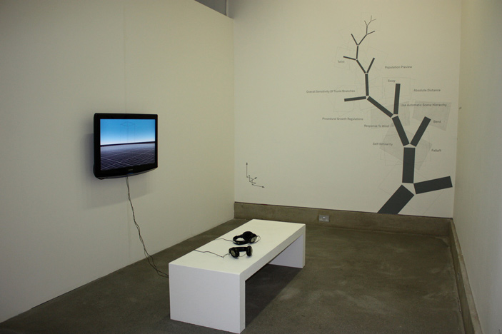 Almut Rink, „SOLID GROWTH – A SCENE WITH 2 + 1 SPECIES“ Videoinstallation, 2012 